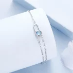 Bransoletka PANDORA Style Natural Aquamarine - BSB191