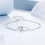 Bransoletka PANDORA Style Natural Aquamarine - BSB191
