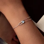 Bransoletka PANDORA Style Natural Aquamarine - BSB191
