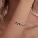 Bransoletka PANDORA Style Natural Aquamarine - BSB191