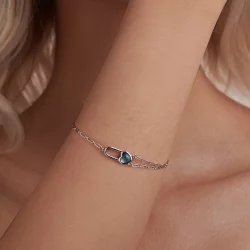 Bransoletka PANDORA Style Natural Aquamarine - BSB191
