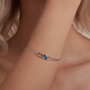 Bransoletka PANDORA Style Natural Aquamarine - BSB191