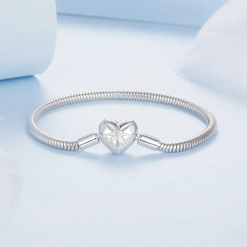 (zdjęcie do) Bransoletka podstawowa PANDORA Style Star Heart - BSB196 - Wyświetl 4