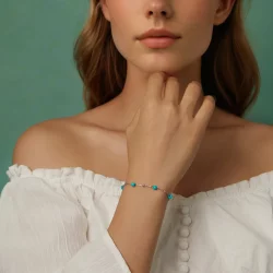 Bransoletka w stylu PANDORA Turquoise - BSB197