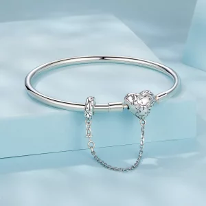 Bransoletka w stylu vintage PANDORA w kształcie serca - SCB287