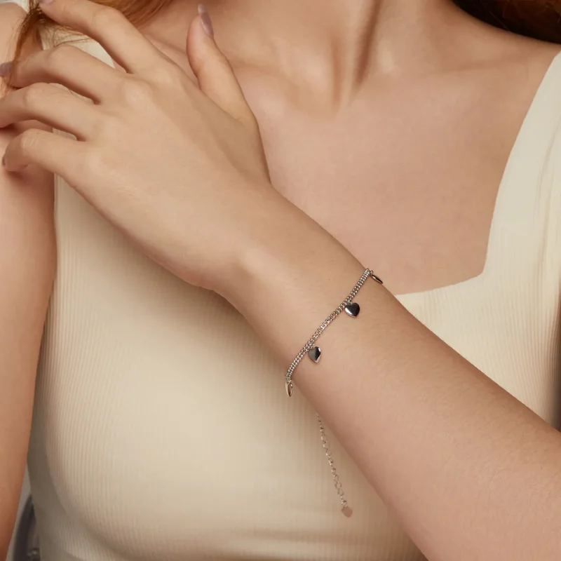 (zdjęcie do) Bransoletka z podwójnymi koralikami PANDORA Style Love - BSB190 - Wyświetl 9