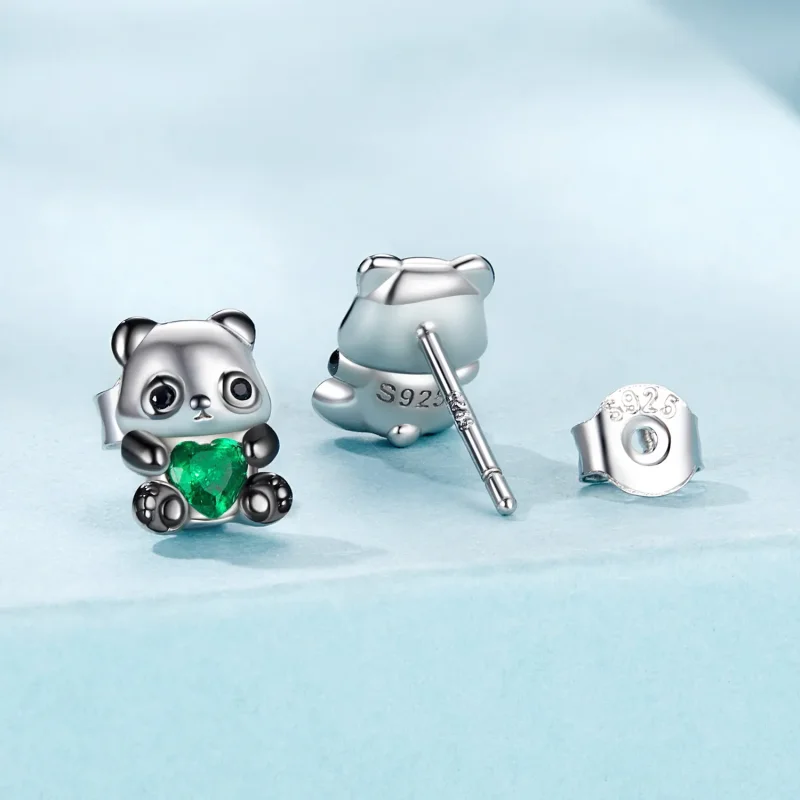 (zdjęcie do) Kolczyki Panda w stylu serca PANDORA - SCE1775 - Wyświetl 2