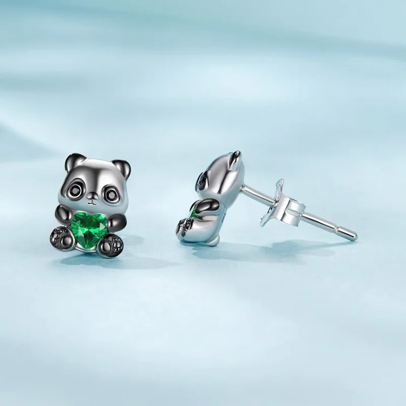 (zdjęcie do) Kolczyki Panda w stylu serca PANDORA - SCE1775 - Wyświetl 4