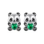 Kolczyki Panda w stylu serca PANDORA - SCE1775