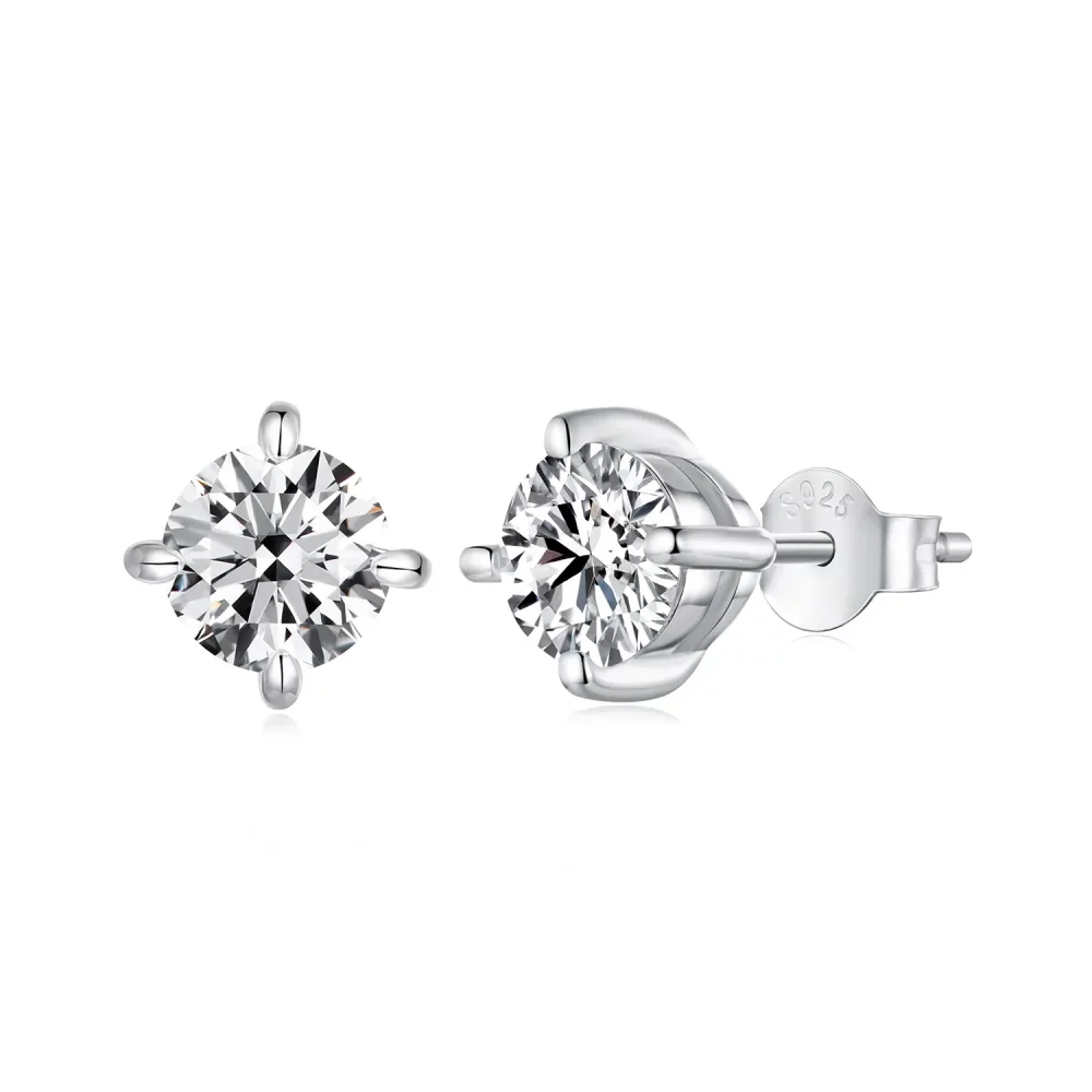 Kolczyki PANDORA Style 1ct Moissanite - MSE038-L