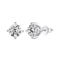 Kolczyki PANDORA Style 1ct Moissanite - MSE038-L