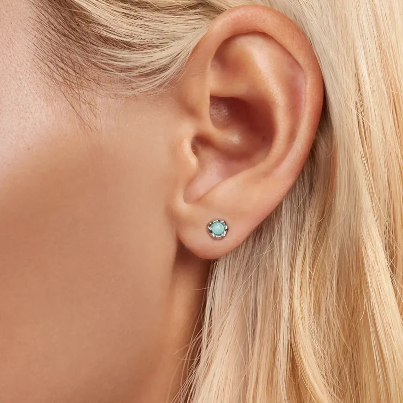 (zdjęcie do) Kolczyki PANDORA Style Amazonite - BSE1056 - Wyświetl 5