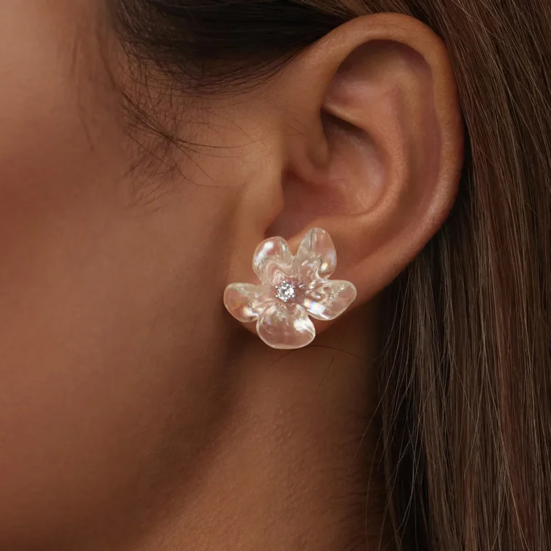 (zdjęcie do) Kolczyki PANDORA Style Fresh flower - SCE1804 - Wyświetl 6