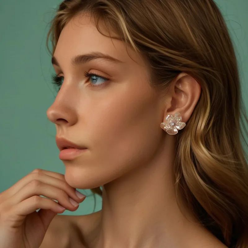 (zdjęcie do) Kolczyki PANDORA Style Fresh flower - SCE1804 - Wyświetl 8