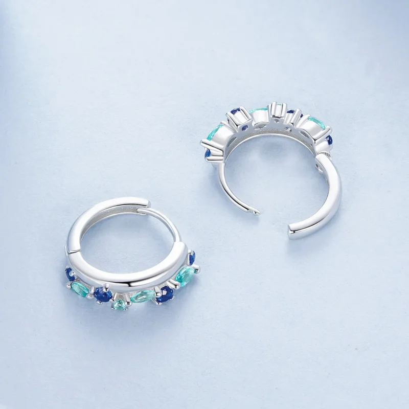 (zdjęcie do) Kolczyki PANDORA Style Gravel - BSE1059 - Wyświetl 4