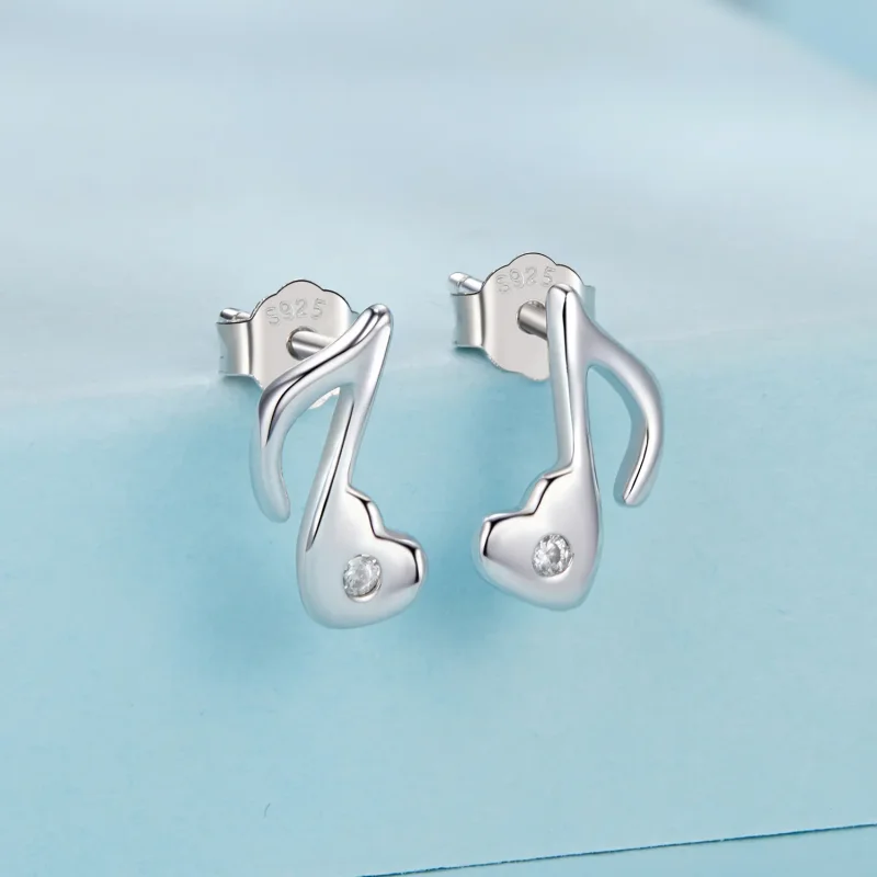 (zdjęcie do) Kolczyki PANDORA Style Heart Music Note - SCE1805 - Wyświetl 2