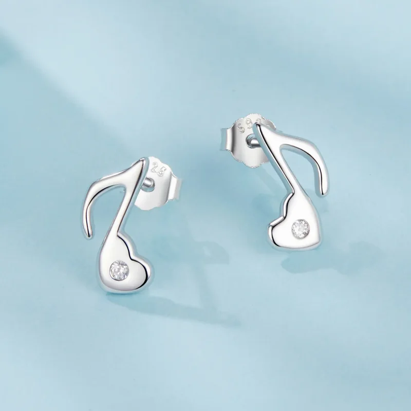 (zdjęcie do) Kolczyki PANDORA Style Heart Music Note - SCE1805 - Wyświetl 3