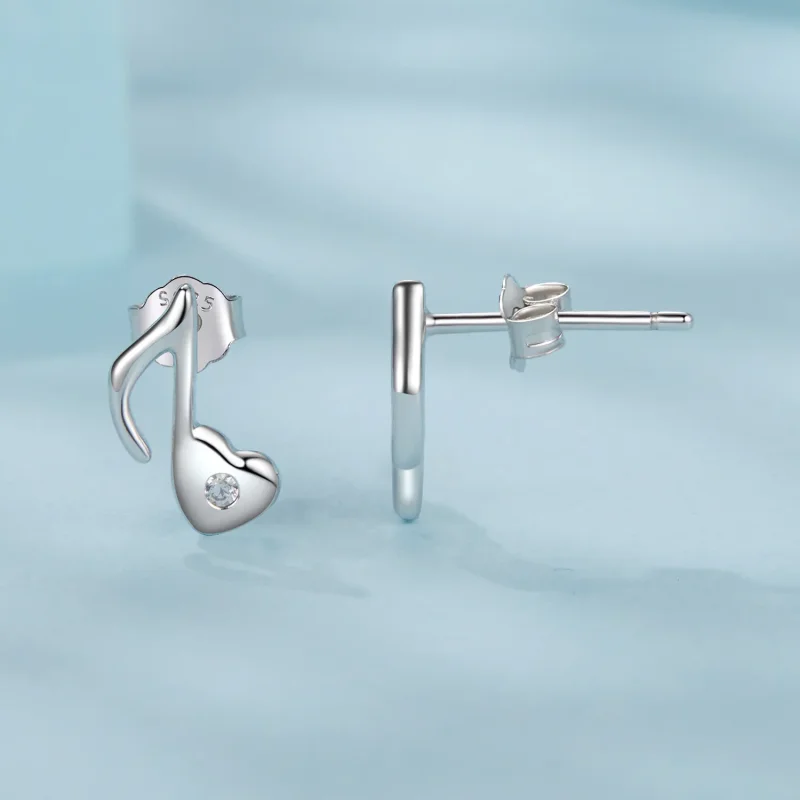 (zdjęcie do) Kolczyki PANDORA Style Heart Music Note - SCE1805 - Wyświetl 4