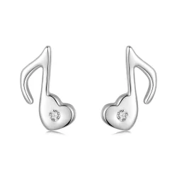 Kolczyki PANDORA Style Heart Music Note - SCE1805