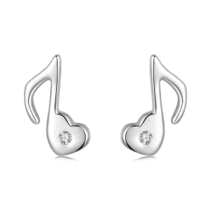 Kolczyki PANDORA Style Heart Music Note - SCE1805