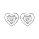 Kolczyki PANDORA Style Heart Starburst - BSE1045