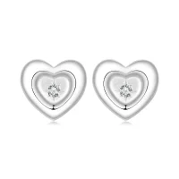 Kolczyki PANDORA Style Heart Starburst - BSE1045