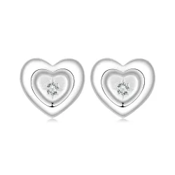 Kolczyki PANDORA Style Heart Starburst - BSE1045
