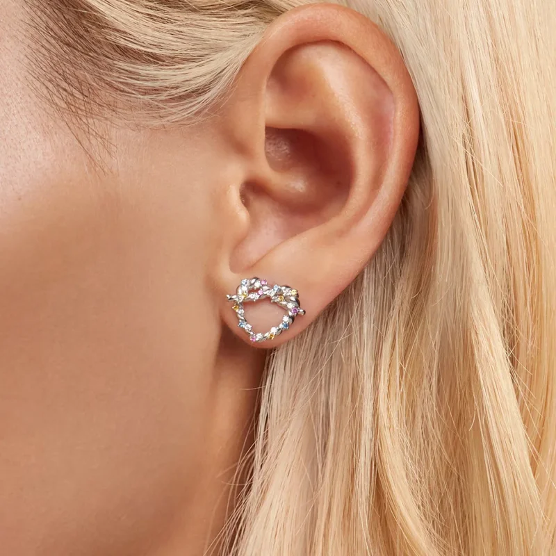 (zdjęcie do) Kolczyki PANDORA Style Heart twist - SCE1776 - Wyświetl 5