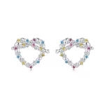 Kolczyki PANDORA Style Heart twist - SCE1776