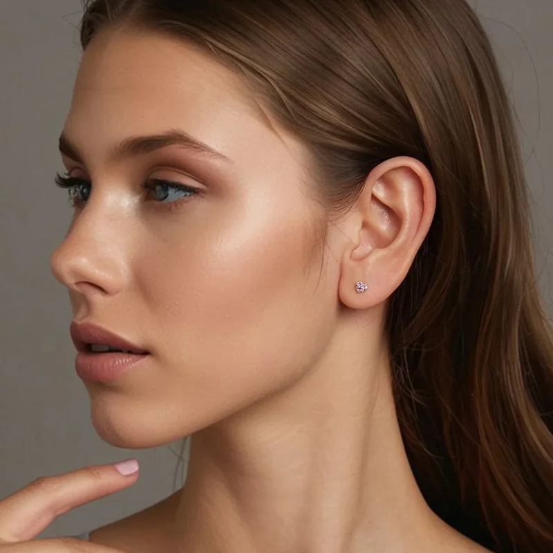 (zdjęcie do) Kolczyki PANDORA Style Kolorowe serduszka - BSE1044 - Wyświetl 8