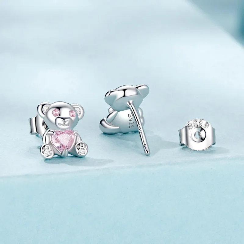 (zdjęcie do) Kolczyki PANDORA Style Love Bear - SCE1774 - Wyświetl 2