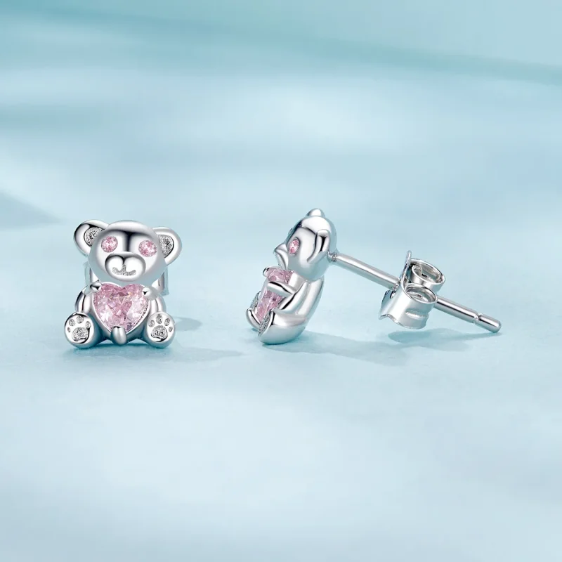 (zdjęcie do) Kolczyki PANDORA Style Love Bear - SCE1774 - Wyświetl 4