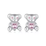 Kolczyki PANDORA Style Love Bear - SCE1774