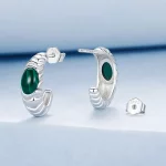 Kolczyki PANDORA Style Malachite - BSE1057