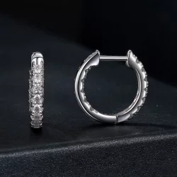 Kolczyki PANDORA Style Moissanite błyszczące (z jednym certyfikatem) - MSE060