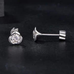 Kolczyki PANDORA Style Moissanite Rose (z jednym certyfikatem) - MSE071