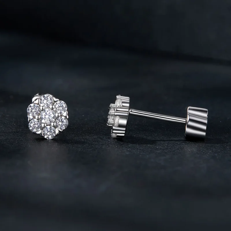 (zdjęcie do) Kolczyki PANDORA Style Moissanite (z jednym certyfikatem) - MSE059 - Wyświetl 4
