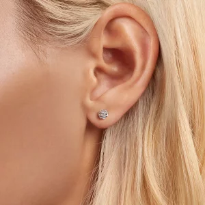 Kolczyki PANDORA Style Moissanite (z jednym certyfikatem) - MSE059