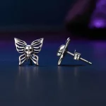 Kolczyki PANDORA Style Skull Butterfly - SCE1798