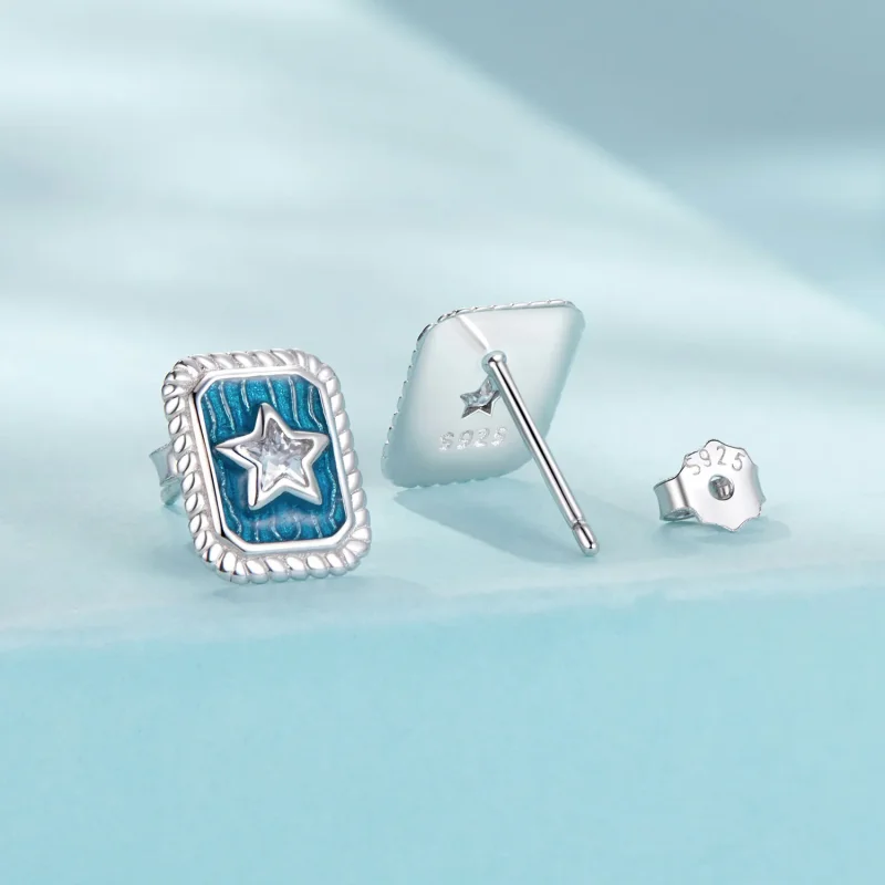 (zdjęcie do) Kolczyki PANDORA Style Star Retro - SCE1796 - Wyświetl 2