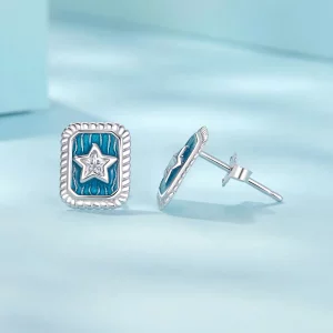 Kolczyki PANDORA Style Star Retro - SCE1796