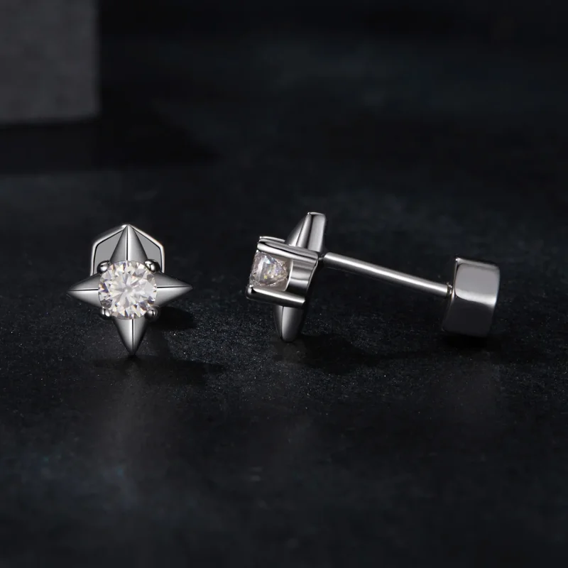 (zdjęcie do) Kolczyki PANDORA Style Star sparkling (jeden certyfikat) - MSE067 - Wyświetl 4