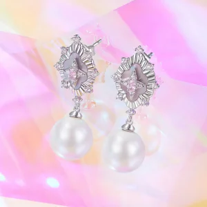 Kolczyki PANDORA Style Starlight pink - YIE246