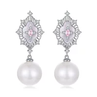 Kolczyki PANDORA Style Starlight pink - YIE246