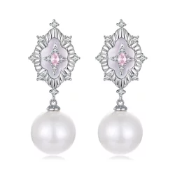 Kolczyki PANDORA Style Starlight pink - YIE246