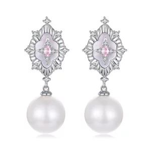 Kolczyki PANDORA Style Starlight pink - YIE246