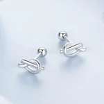 Kolczyki w stylu PANDORA Knot - BSE1051