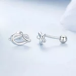 Kolczyki w stylu PANDORA Knot - BSE1051