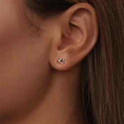 Kolczyki w stylu PANDORA Knot - BSE1051