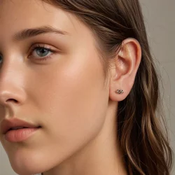 Kolczyki w stylu PANDORA Knot - BSE1051